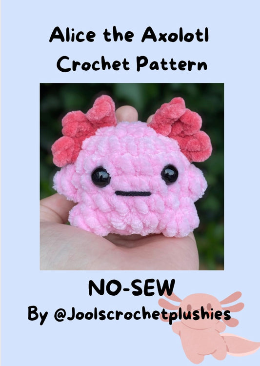 Alice the Axolotl Crochet Pattern (Digital Pattern)