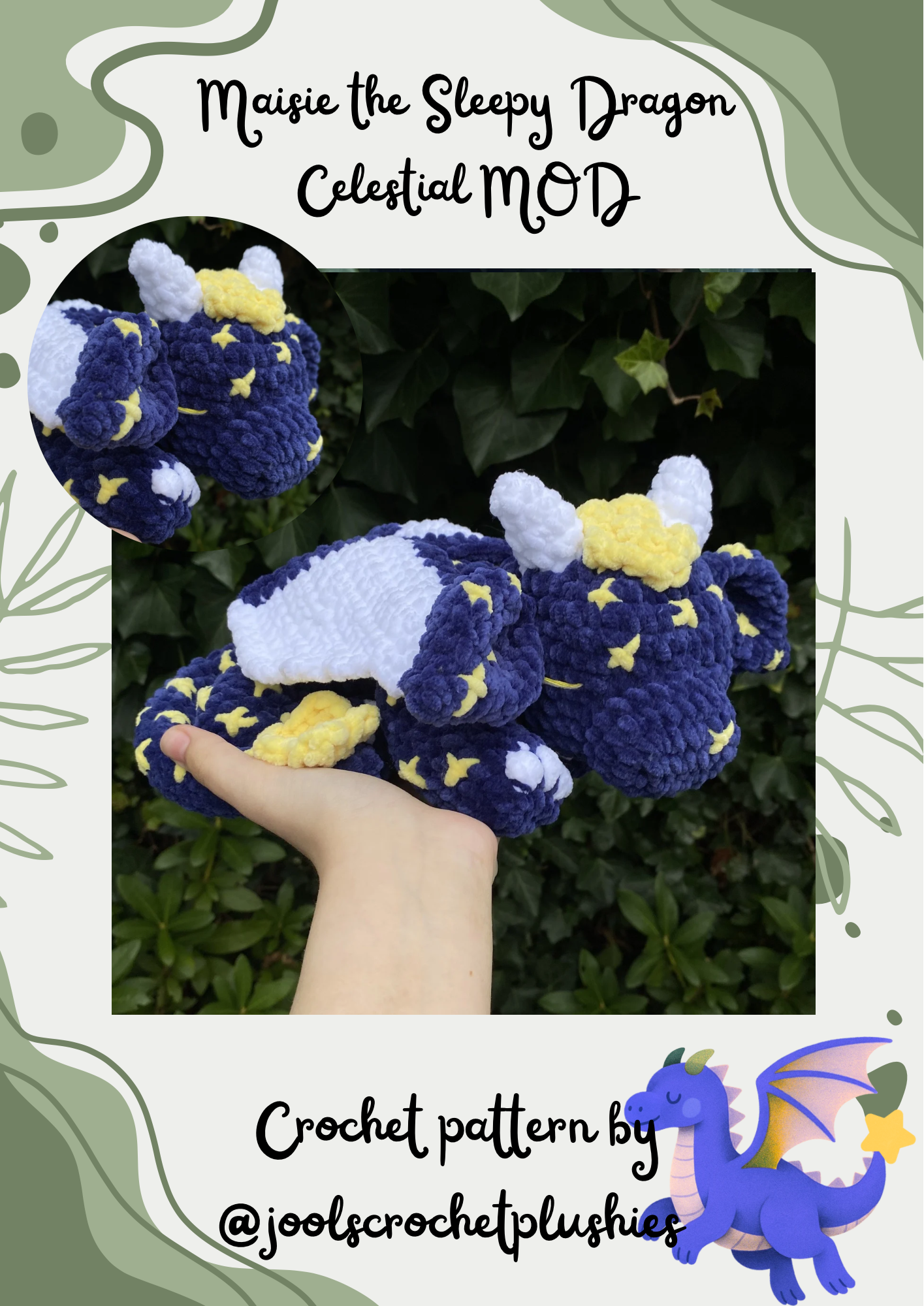 Maisie the Sleepy Dragon Celestial MOD (Digital Pattern)