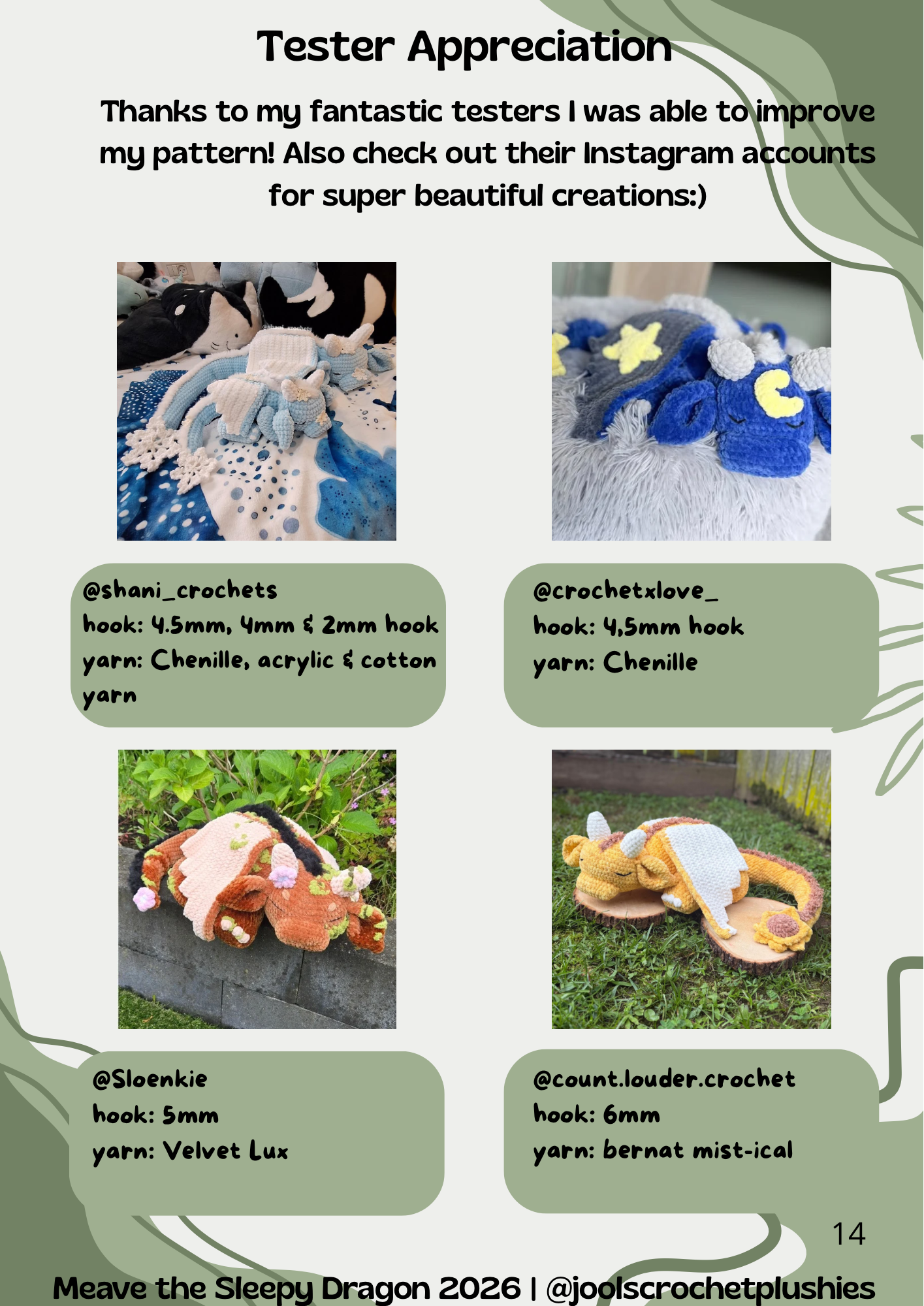 Dragon Bundle: Maeve the Sleepy Dragon and Maisie the Sleepy Dragon (Digital Patterns)