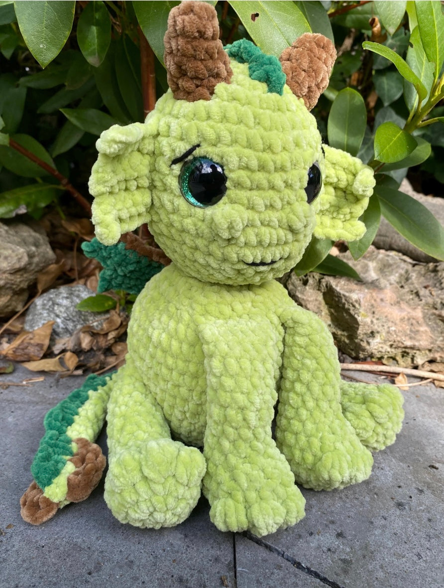 Drake the Dragon Crochet Pattern (Digital pattern)