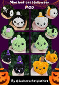 Mini Loaf Cats Halloween MOD (Digital Pattern)
