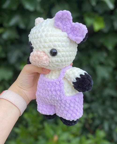 Cow with overalls Plushie