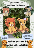 Leovar the Lion and Liora the Lioness (Digital Pattern)
