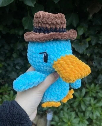 Suspicious Platypus Plushie (baby safe)