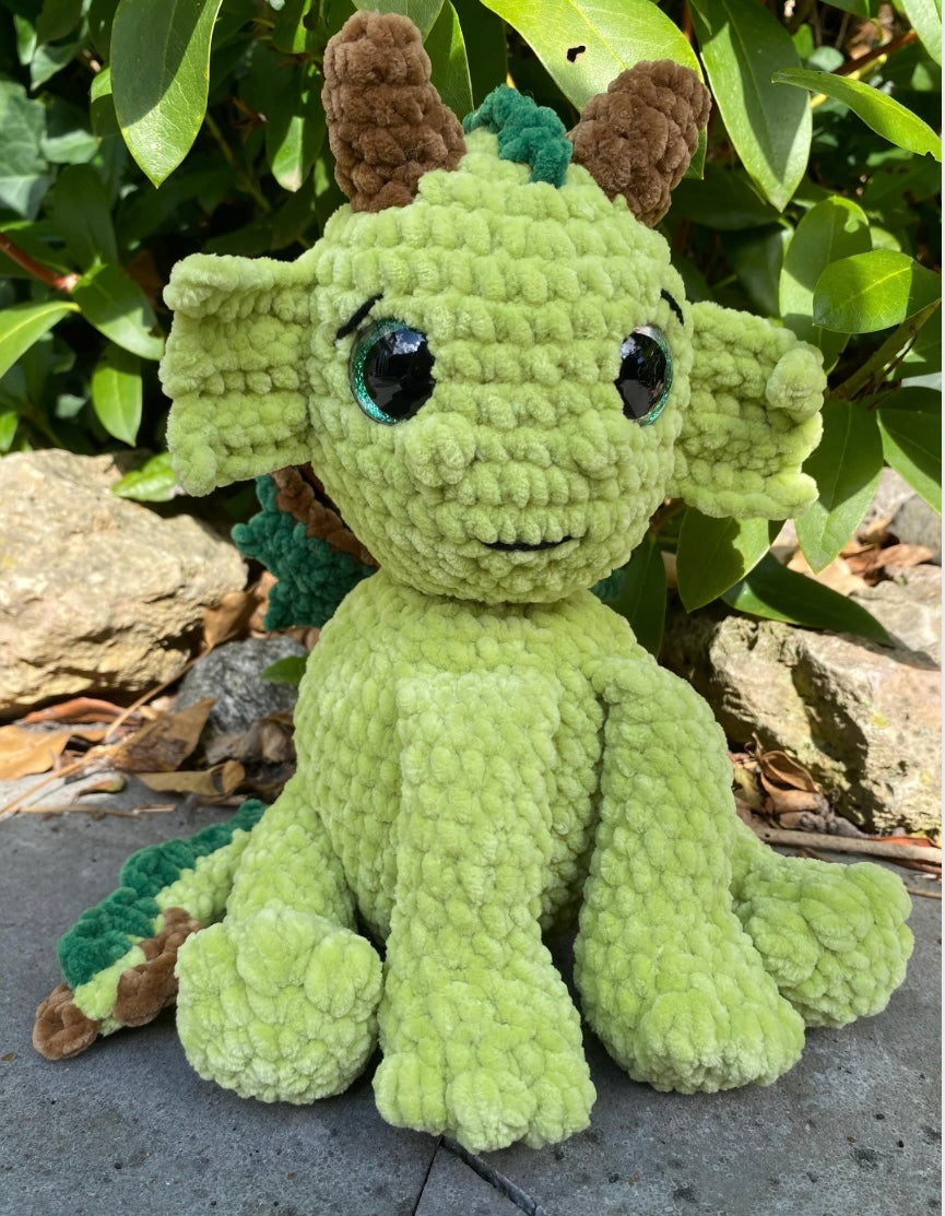 Drake the Dragon Crochet Pattern (Digital pattern)