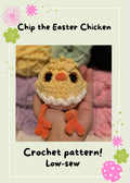 Chip the Easter Chicken Crochet Pattern LOW-SEW (Digital Pattern)