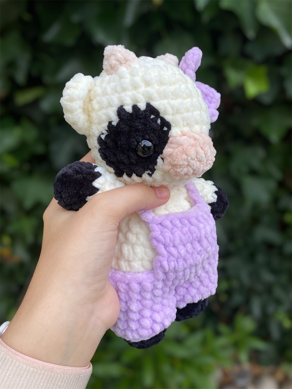 Cow with overalls Plushie