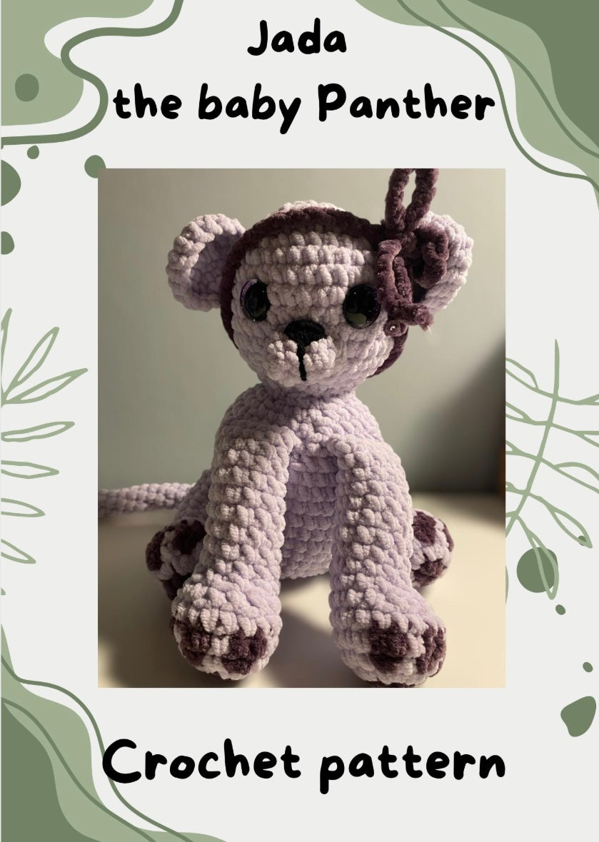 Panther bundle: Luna and Jada Crochet Pattern (Digital Pattern)