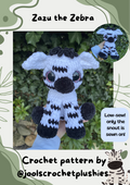 Zazu the Zebra (Digital Pattern)