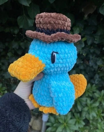 Suspicious Platypus Plushie (baby safe)