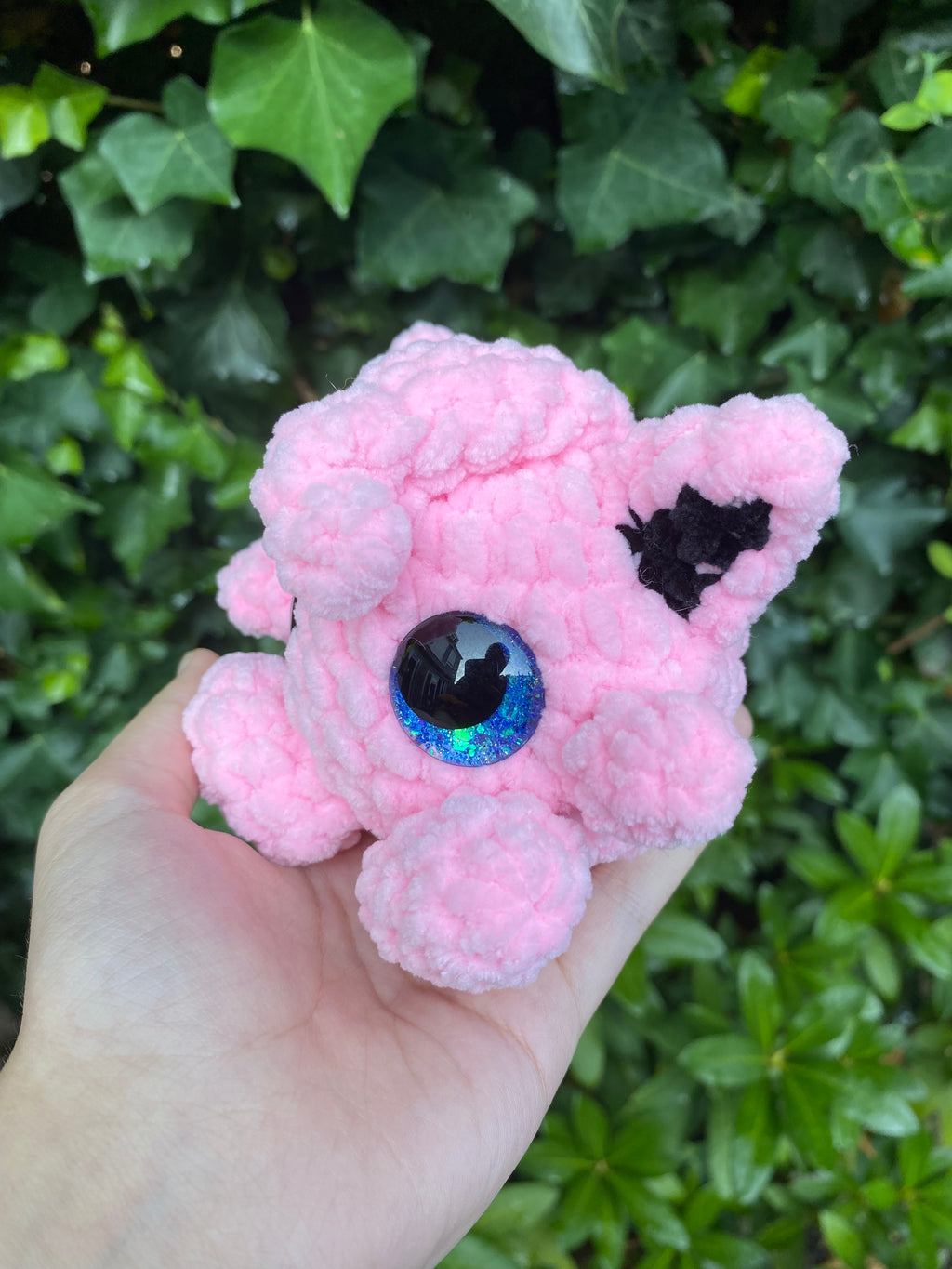 Pink Puffy Ball Plushie