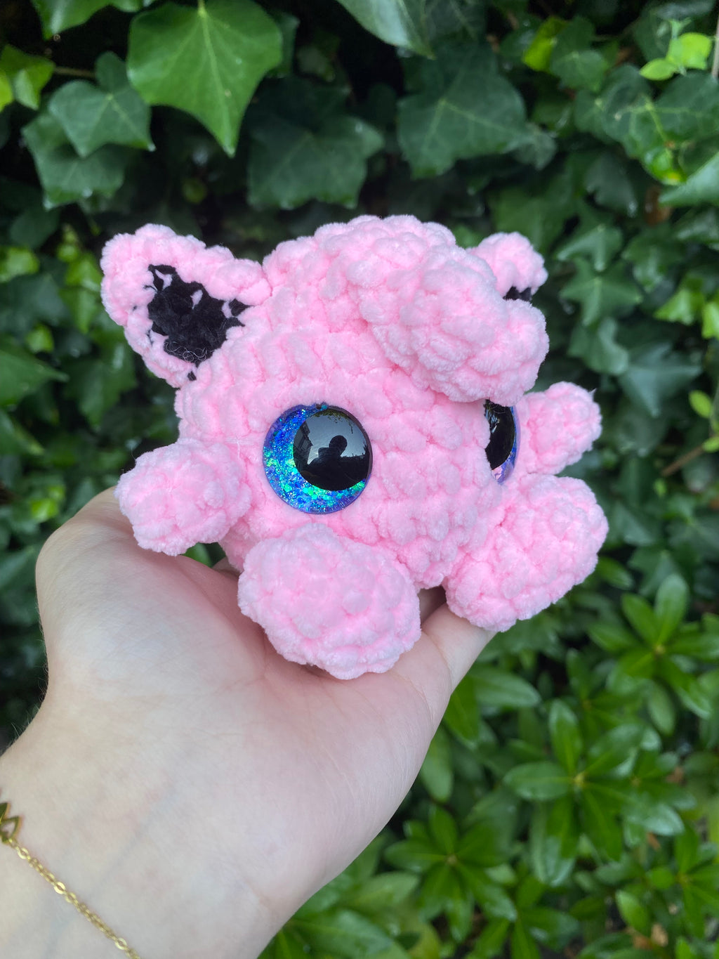 Pink Puffy Ball Plushie