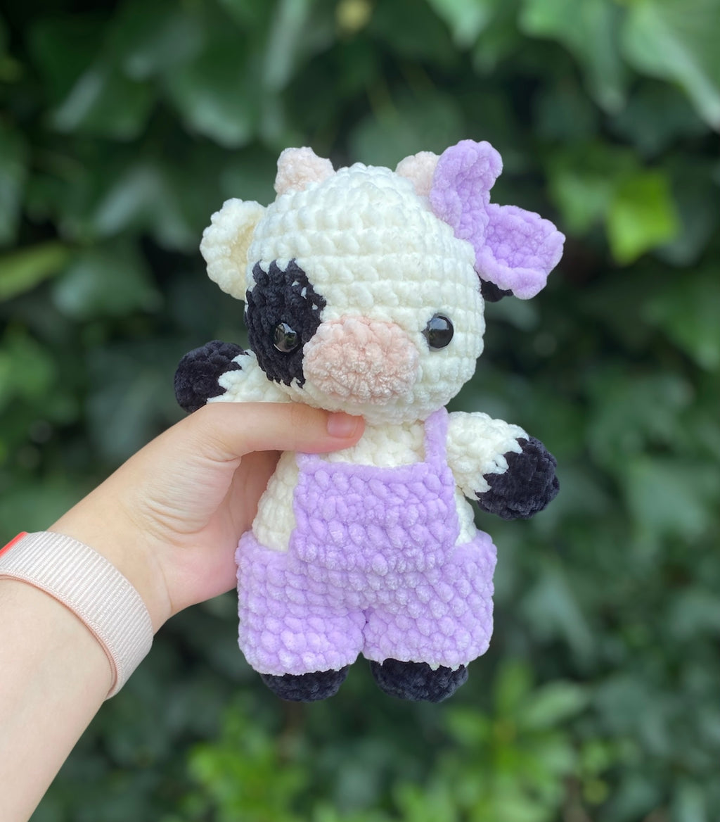 Cow with overalls Plushie