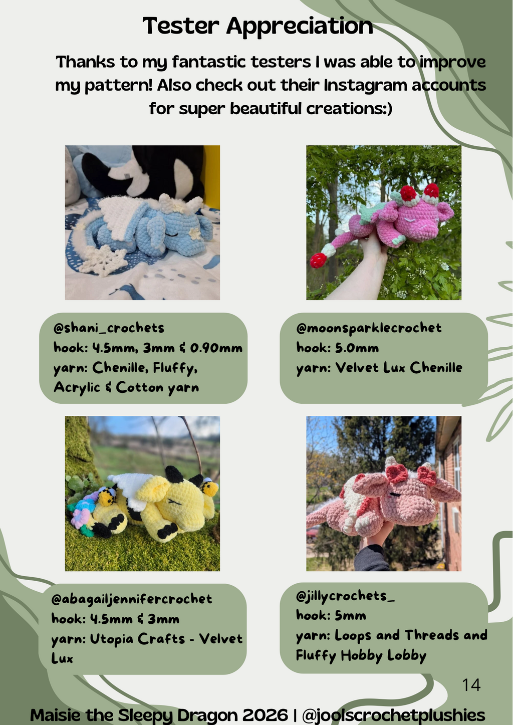 Dragon Bundle: Maeve the Sleepy Dragon and Maisie the Sleepy Dragon (Digital Patterns)