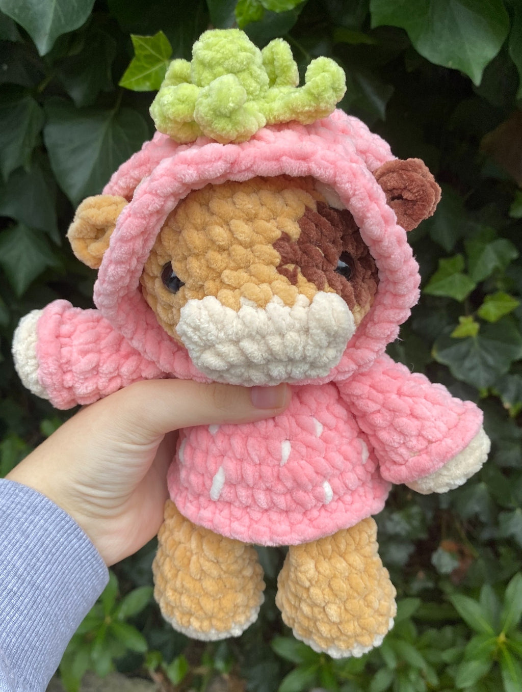 Cow with Hoodie Plushie
