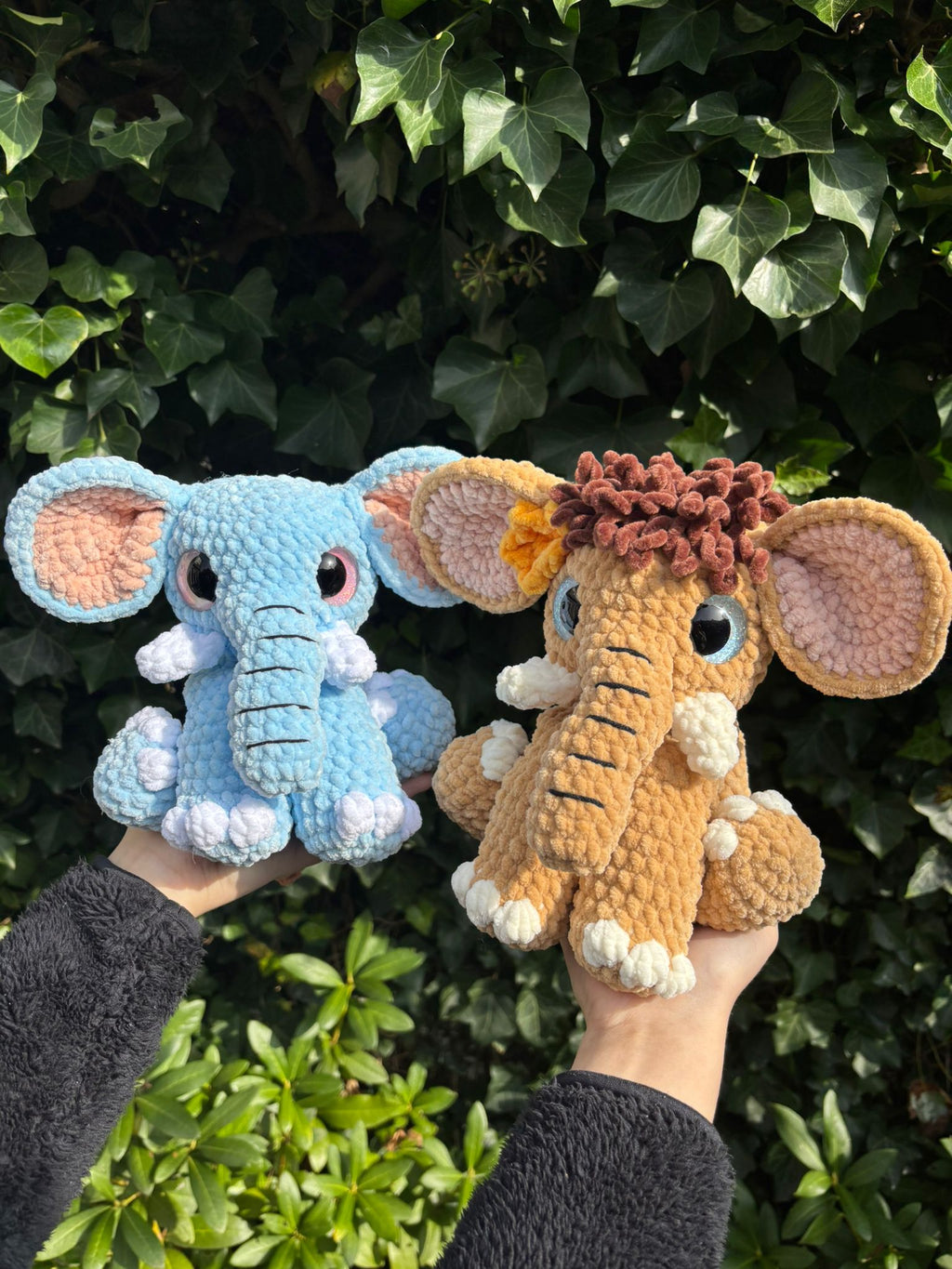 Maya the Mammoth and Ezra the Elephant (Digital Pattern)